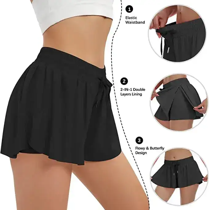 Skirt with built-in shorts